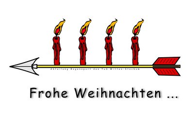 Frohe Weihnachten von der Bogensport-Abteilung des TuS Witten-Stockum